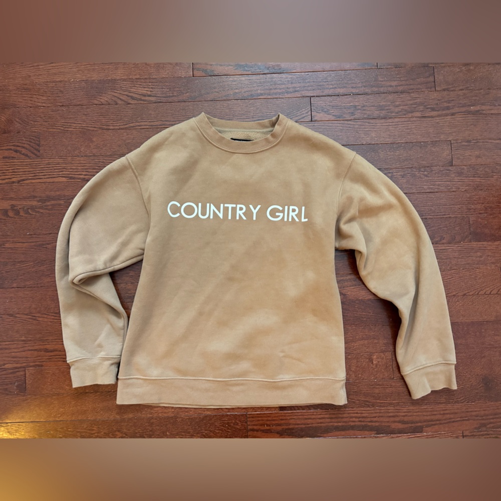 EUC Brunette the Label “COUNTRY GIRL” crew